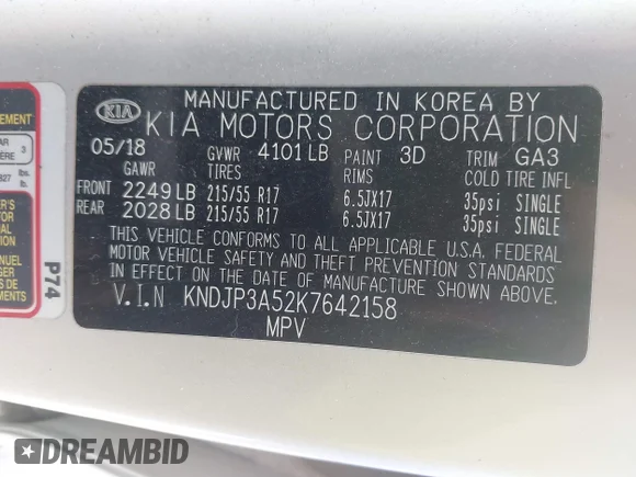 ✅ 2019 Kia Soul + • VIN: KNDJP3A52K7642158 • Lot: 44723768. Wystawiony na IAAI z przebiegiem 125 788 mil. Bezpłatny archiwum sprzedaży aukcyjnych z USA i szczegółowy raport historii pojazdu na DreamBid. Zdjęcie 9.