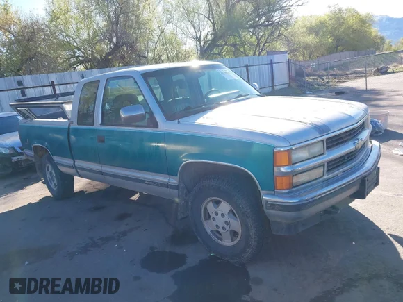 ✅ 1994 Chevrolet Silverado 1500 • VIN: 1GCEK19K1RE185038 • Lot: 44760342. Listed on IAAI with 148,319 mi. Free auction sales archive from the USA and detailed vehicle history report at DreamBid. Image 1.