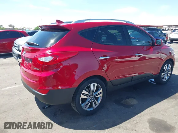 ✅ 2015 Hyundai Tucson SE • VIN: KM8JU3AG4FU114327 • Lot: 44910231. Wystawiony na IAAI z przebiegiem 56 045 mil. Bezpłatny archiwum sprzedaży aukcyjnych z USA i szczegółowy raport historii pojazdu na DreamBid. Zdjęcie 4.