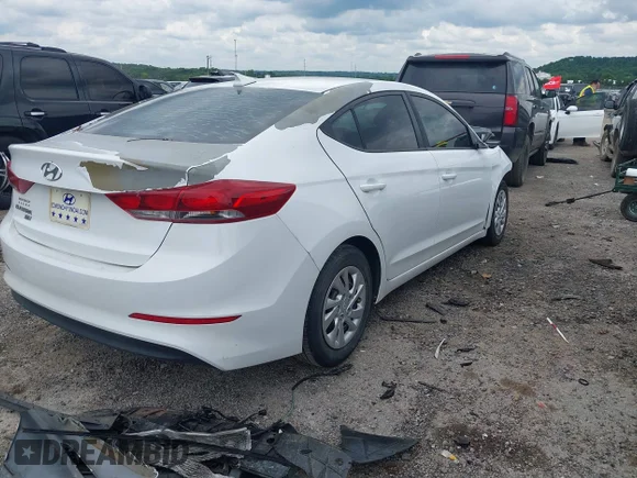 ✅ 2017 Hyundai Elantra SE • VIN: 5NPD74LF0HH088406 • Lot: 45208544. Listed on IAAI with Not provided. Free auction sales archive from the USA and detailed vehicle history report at DreamBid. Image 4.