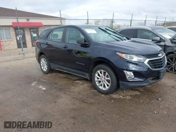 ✅ 2021 Chevrolet Equinox LS • VIN: 3GNAXSEV6MS112209 • Лот: 44992001. Опубліковано раніше на IAAI з пробігом 52 614 миль. Безкоштовний доступ до архіву аукціонних продажів зі США та докладний звіт про історію автомобіля на DreamBid. Зображення 1.