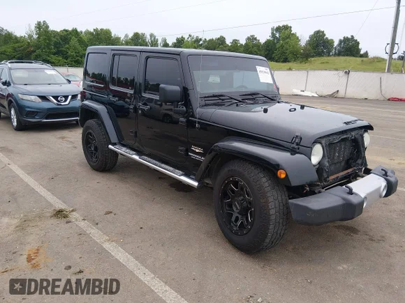 ✅ 2013 Jeep Wrangler Unlimited Sahara • VIN: 1C4BJWEG7DL526354 • Lot: 45010042. Listed on IAAI with 151,680 mi. Free auction sales archive from the USA and detailed vehicle history report at DreamBid. Image 1.