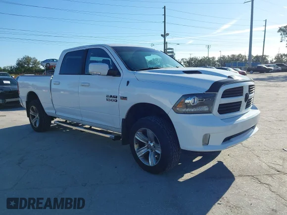 ✅ 2016 Ram 1500 Sport • VIN: 1C6RR7UT6GS197059 • Lot: 41232091. Listed on IAAI with 76,419 mi. Free auction sales archive from the USA and detailed vehicle history report at DreamBid. Image 1.