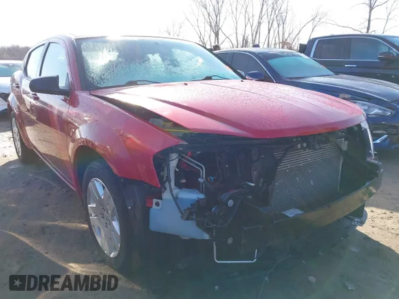 ✅ 2013 Dodge Avenger SE • VIN: 1C3CDZAB1DN535194 • Лот: 41764162. Опубліковано раніше на IAAI з пробігом 93 590 миль. Безкоштовний доступ до архіву аукціонних продажів зі США та докладний звіт про історію автомобіля на DreamBid. Зображення 1.