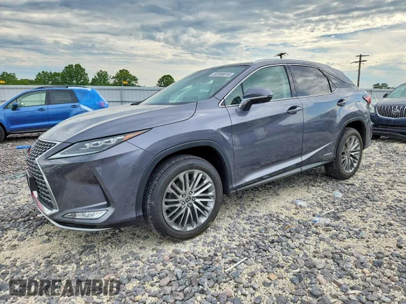 ✅ 2021 Lexus RX 450h • VIN: 2T2JGMDA8MC065423 • Lot: 52958816. Listed on Copart with 103,343 mi. Free auction sales archive from the USA and detailed vehicle history report at DreamBid. Image 1.