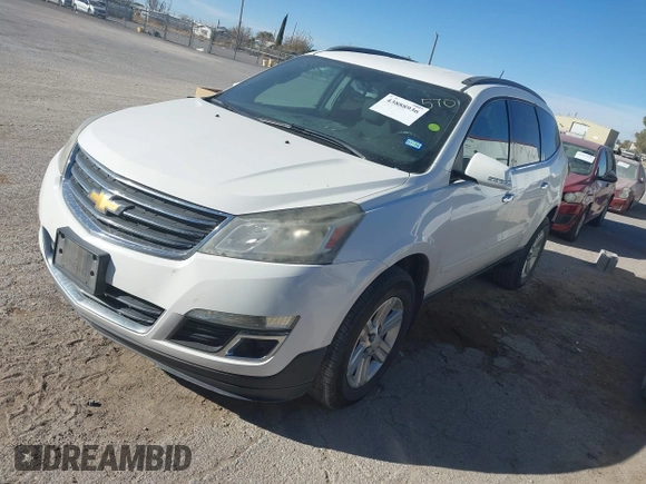 ✅ 2014 Chevrolet Traverse LT • VIN: 1GNKRGKD7EJ112570 • Lot: 43888936. Wystawiony na IAAI z przebiegiem 99 304 mil. Bezpłatny archiwum sprzedaży aukcyjnych z USA i szczegółowy raport historii pojazdu na DreamBid. Zdjęcie 2.
