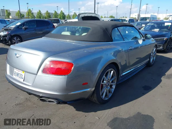✅ 2015 Bentley Continental GT • VIN: SCBGH3ZA8FC044925 • Lot: 43244535. Listed on IAAI with 48,162 mi. Free auction sales archive from the USA and detailed vehicle history report at DreamBid. Image 4.