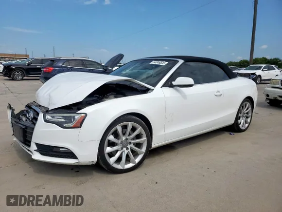 ✅ 2014 Audi A5 Premium Plus • VIN: WAULFAFH4EN002596 • Lot: 64046635. Listed on Copart with 73,321 mi. Free auction sales archive from the USA and detailed vehicle history report at DreamBid. Image 1.