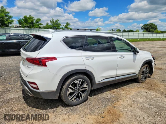 ✅ 2019 Hyundai Santa Fe Ultimate • VIN: 5NMS5CAA8KH022964 • Lot: 57444706. Wystawiony na Copart z przebiegiem 156 407 mil. Bezpłatny archiwum sprzedaży aukcyjnych z USA i szczegółowy raport historii pojazdu na DreamBid. Zdjęcie 3.