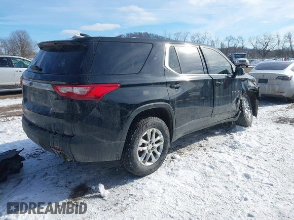 ✅ 2021 Chevrolet Traverse LS • VIN: 1GNEVFKW4MJ178755 • Lot: 44274929. Wystawiony na IAAI z przebiegiem 99 116 mil. Bezpłatny archiwum sprzedaży aukcyjnych z USA i szczegółowy raport historii pojazdu na DreamBid. Zdjęcie 4.
