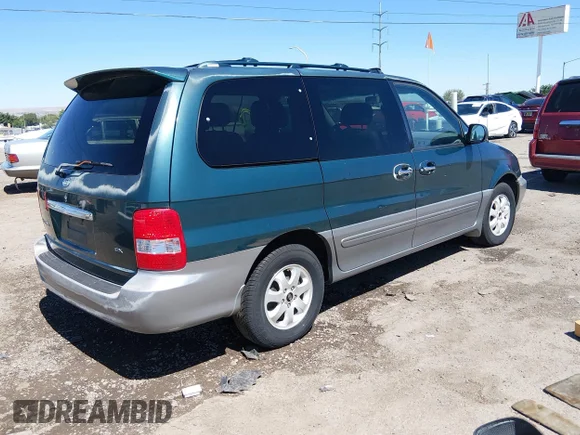 ✅ 2005 Kia Sedona LX • VIN: KNDUP132X56621850 • Lot: 45338374. Wystawiony na IAAI z przebiegiem 151 886 mil. Bezpłatny archiwum sprzedaży aukcyjnych z USA i szczegółowy raport historii pojazdu na DreamBid. Zdjęcie 4.