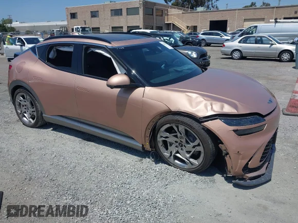 ✅ 2023 Genesis GV60 Performance • VIN: KMUKEDTB2PU008745 • Lot: 42444127. Listed on IAAI with 12,138 mi. Free auction sales archive from the USA and detailed vehicle history report at DreamBid. Image 1.