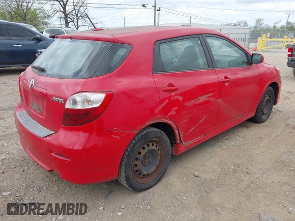 ✅ 2009 Toyota Matrix • VIN: 2T1KU40E09C016301 • Lot: 44762553. Listed on IAAI with 110,499 mi. Free auction sales archive from the USA and detailed vehicle history report at DreamBid. Image 4.