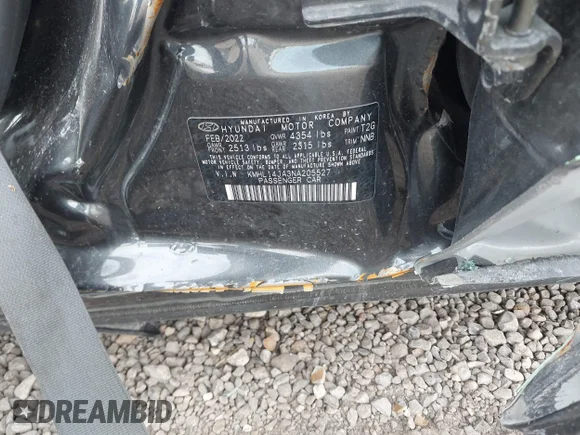 ✅ 2022 Hyundai Sonata SEL • VIN: KMHL14JA3NA205527 • Lot: 44617823. Wystawiony na IAAI z przebiegiem 55 933 mil. Bezpłatny archiwum sprzedaży aukcyjnych z USA i szczegółowy raport historii pojazdu na DreamBid. Zdjęcie 9.