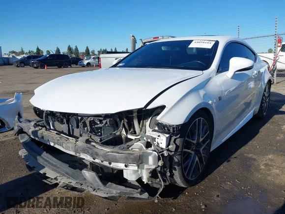 ✅ 2017 Lexus RC 200t F Sport • VIN: JTHHA5BC1H5004950 • Лот: 44058104. Опубліковано раніше на IAAI з пробігом 110 978 миль. Безкоштовний доступ до архіву аукціонних продажів зі США та докладний звіт про історію автомобіля на DreamBid. Зображення 2.