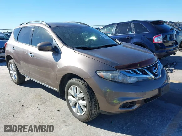 ✅ 2014 Nissan Murano SV • VIN: JN8AZ1MU8EW403486 • Lot: 43560428. Listed on IAAI with 113,480 mi. Free auction sales archive from the USA and detailed vehicle history report at DreamBid. Image 1.