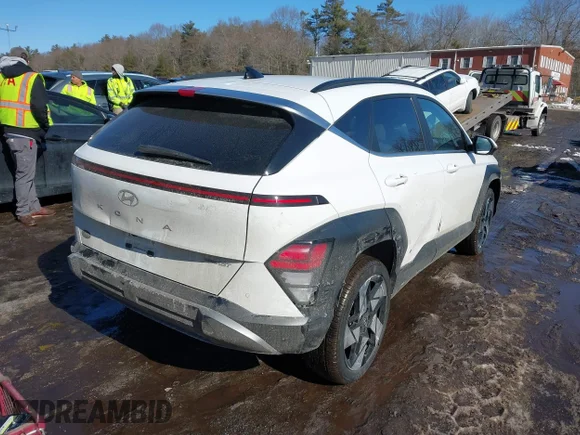 ✅ 2024 Hyundai Kona Limited • VIN: KM8HECA3XRU177025 • Lot: 44350700. Wystawiony na IAAI z przebiegiem 10 186 mil. Bezpłatny archiwum sprzedaży aukcyjnych z USA i szczegółowy raport historii pojazdu na DreamBid. Zdjęcie 4.
