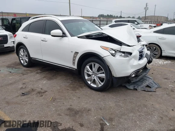 ✅ 2015 Infiniti QX70 • VIN: JN8CS1MU0FM380926 • Лот: 44232795. Опубліковано раніше на IAAI з пробігом 96 740 миль. Безкоштовний доступ до архіву аукціонних продажів зі США та докладний звіт про історію автомобіля на DreamBid. Зображення 1.