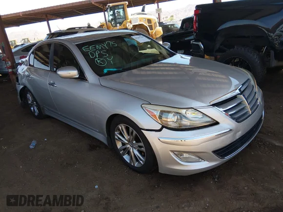 ✅ 2012 Hyundai Genesis 3.8L • VIN: KMHGC4DD7CU201929 • Lot: 45267230. Listed on IAAI with 147,788 mi. Free auction sales archive from the USA and detailed vehicle history report at DreamBid. Image 1.