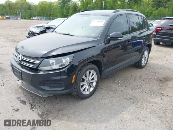 ✅ 2018 Volkswagen Tiguan • VIN: WVGBV7AX7JK005860 • Lot: 45147051. Wystawiony na IAAI z przebiegiem 112 743 mil. Bezpłatny archiwum sprzedaży aukcyjnych z USA i szczegółowy raport historii pojazdu na DreamBid. Zdjęcie 2.