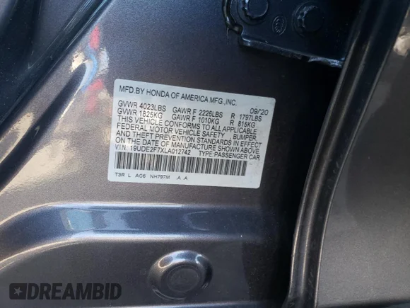 ✅ 2020 Acura ILX Premium • VIN: 19UDE2F7XLA012742 • Lot: 47347893. Wystawiony na Copart z przebiegiem 29 882 mil. Bezpłatny archiwum sprzedaży aukcyjnych z USA i szczegółowy raport historii pojazdu na DreamBid. Zdjęcie 14.
