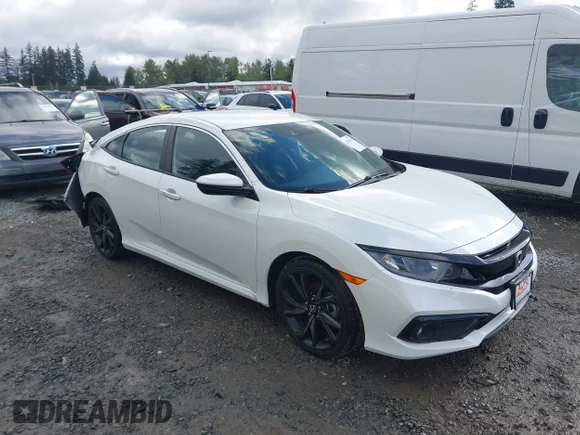✅ 2020 Honda Civic Sport • VIN: 19XFC2E80LE013127 • Lot: 45116127. Wystawiony na IAAI z przebiegiem 73 469 mil. Bezpłatny archiwum sprzedaży aukcyjnych z USA i szczegółowy raport historii pojazdu na DreamBid. Zdjęcie 1.