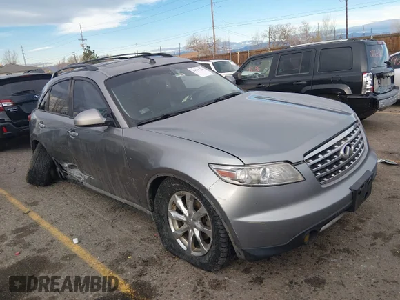 ✅ 2007 Infiniti FX • VIN: JNRAS08W77X200186 • Лот: 44589756. Опубліковано раніше на IAAI з пробігом 402 467 миль. Безкоштовний доступ до архіву аукціонних продажів зі США та докладний звіт про історію автомобіля на DreamBid. Зображення 1.