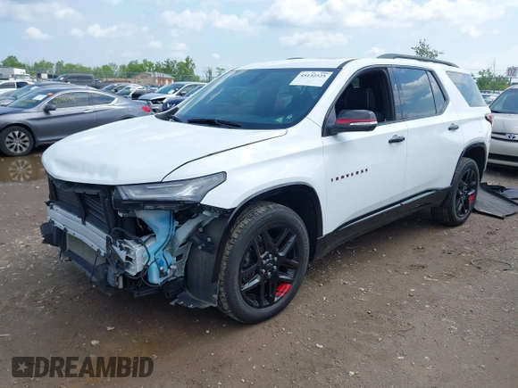 ✅ 2023 Chevrolet Traverse Premier • VIN: 1GNEVKKW7PJ190539 • Lot: 45132525. Wystawiony na IAAI z przebiegiem 44 069 mil. Bezpłatny archiwum sprzedaży aukcyjnych z USA i szczegółowy raport historii pojazdu na DreamBid. Zdjęcie 2.