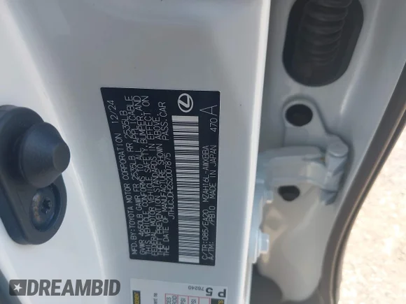 ✅ 2025 Lexus UX 300h Premium • VIN: JTHUCJDH2S2007875 • Лот: 45457712. Опубліковано раніше на IAAI з пробігом 10 100 миль. Безкоштовний доступ до архіву аукціонних продажів зі США та докладний звіт про історію автомобіля на DreamBid. Зображення 9.