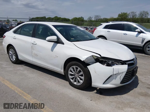 ✅ 2016 Toyota Camry LE • VIN: 4T4BF1FK1GR564105 • Lot: 45048140. Listed on IAAI with 108,925 mi. Free auction sales archive from the USA and detailed vehicle history report at DreamBid. Image 1.