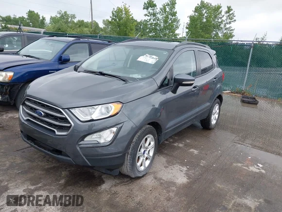 ✅ 2021 Ford EcoSport SE • VIN: MAJ3S2GEXMC447854 • Lot: 42873890. Wystawiony na IAAI z przebiegiem 38 689 mil. Bezpłatny archiwum sprzedaży aukcyjnych z USA i szczegółowy raport historii pojazdu na DreamBid. Zdjęcie 2.