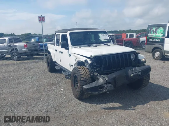 ✅ 2021 Jeep Gladiator Willys • VIN: 1C6HJTAG5ML602028 • Лот: 42965638. Опубліковано раніше на IAAI з пробігом 31 500 миль. Безкоштовний доступ до архіву аукціонних продажів зі США та докладний звіт про історію автомобіля на DreamBid. Зображення 1.