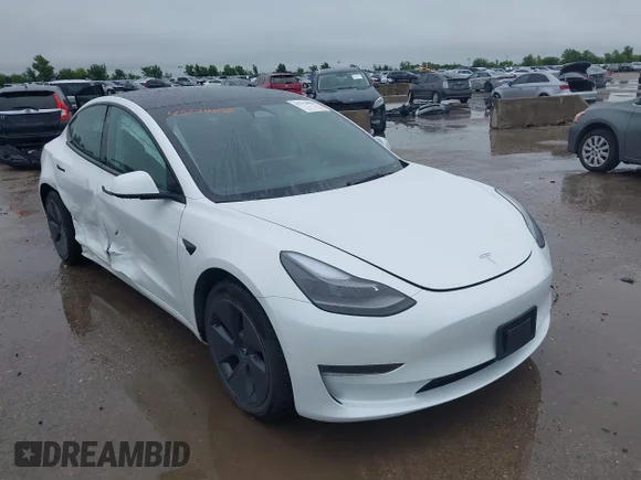 ✅ 2023 Tesla Model 3 • VIN: 5YJ3E1EA0PF603600 • Lot: 45274058. Listed on IAAI with 33,166 mi. Free auction sales archive from the USA and detailed vehicle history report at DreamBid. Image 1.