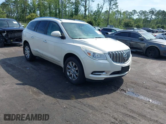 ✅ 2015 Buick Enclave Leather • VIN: 5GAKRBKD7FJ291952 • Lot: 45283394. Wystawiony na IAAI z przebiegiem 162 173 mil. Bezpłatny archiwum sprzedaży aukcyjnych z USA i szczegółowy raport historii pojazdu na DreamBid. Zdjęcie 1.