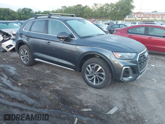 ✅ 2023 Audi Q5 S line Premium Plus • VIN: WA1EAAFY0P2132447 • Lot: 45010004. Listed on IAAI with 45,985 mi. Free auction sales archive from the USA and detailed vehicle history report at DreamBid. Image 1.