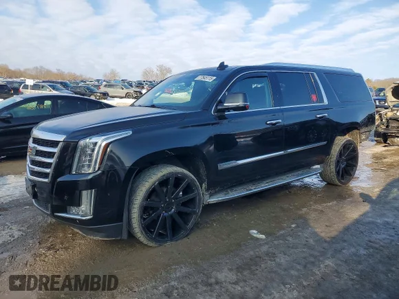 ✅ 2015 Cadillac Escalade ESV Luxury • VIN: 1GYS4SKJ1FR546318 • Lot: 77545115. Wystawiony na Copart z przebiegiem 199 638 mil. Bezpłatny archiwum sprzedaży aukcyjnych z USA i szczegółowy raport historii pojazdu na DreamBid. Zdjęcie 1.