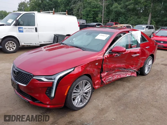 ✅ 2025 Cadillac CT4 Premium Luxury • VIN: 1G6DF5RL0S0118369 • Лот: 42896676. Опубліковано раніше на IAAI з пробігом 1 232 миль. Безкоштовний доступ до архіву аукціонних продажів зі США та докладний звіт про історію автомобіля на DreamBid. Зображення 2.