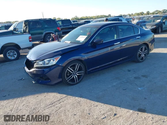 ✅ 2016 Honda Accord Sport • VIN: 1HGCR2F68GA030900 • Lot: 43605019. Wystawiony na IAAI z przebiegiem 153 292 mil. Bezpłatny archiwum sprzedaży aukcyjnych z USA i szczegółowy raport historii pojazdu na DreamBid. Zdjęcie 2.