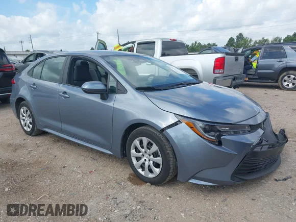 ✅ 2025 Toyota Corolla LE • VIN: 5YFB4MDE1SP268848 • Lot: 45364597. Listed on IAAI with 18,403 mi. Free auction sales archive from the USA and detailed vehicle history report at DreamBid. Image 1.