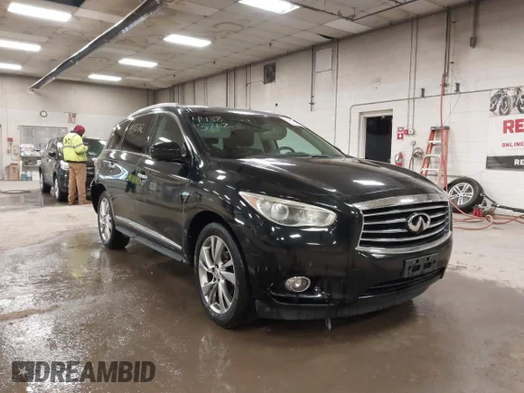 ✅ 2013 Infiniti JX35 • VIN: 5N1AL0MM4DC325789 • Lot: 44383762. Listed on IAAI with 98,644 mi. Free auction sales archive from the USA and detailed vehicle history report at DreamBid. Image 1.