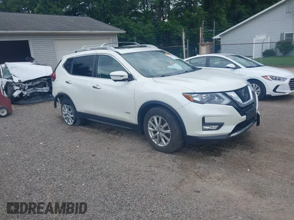 ✅ 2018 Nissan Rogue SL Hybrid • VIN: 5N1ET2MT9JC802863 • Lot: 42536385. Listed on IAAI with 85,561 mi. Free auction sales archive from the USA and detailed vehicle history report at DreamBid. Image 1.