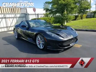 ✅ 2021 Ferrari 812 • VIN: ZFF97CMA3M0261850 • Лот: 60645775. Опубликован ранее на Copart с пробегом 6 944 миль. Бесплатный доступ к архиву аукционных продаж из США и подробный отчёт об истории автомобиля на DreamBid. Изображение 18.