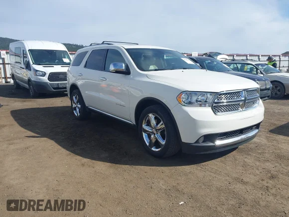 ✅ 2012 Dodge Durango Citadel • VIN: 1C4SDJET3CC282921 • Lot: 44740880. Listed on IAAI with 112,995 mi. Free auction sales archive from the USA and detailed vehicle history report at DreamBid. Image 1.