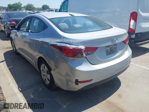 ✅ 2016 Hyundai Elantra SE • VIN: 5NPDH4AE8GH705038 • Лот: 45181185. Опубліковано раніше на IAAI з пробігом 159 287 миль. Безкоштовний доступ до архіву аукціонних продажів зі США та докладний звіт про історію автомобіля на DreamBid. Зображення 3.