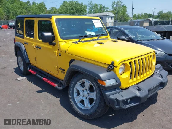 ✅ 2021 Jeep Wrangler Unlimited Sport • VIN: 1C4HJXKN9MW709420 • Lot: 42403223. Listed on IAAI with 154,299 mi. Free auction sales archive from the USA and detailed vehicle history report at DreamBid. Image 1.