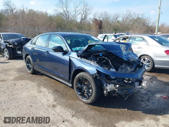 ✅ 2025 Honda Accord SE • VIN: 1HGCY1F42SA079823 • Lot: 44058119. Listed on IAAI with 1,360 mi. Free auction sales archive from the USA and detailed vehicle history report at DreamBid. Image 1.