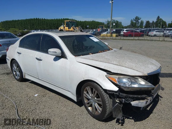 ✅ 2012 Hyundai Genesis 3.8L • VIN: KMHGC4DD3CU169674 • Lot: 45068788. Listed on IAAI with 140,010 mi. Free auction sales archive from the USA and detailed vehicle history report at DreamBid. Image 1.