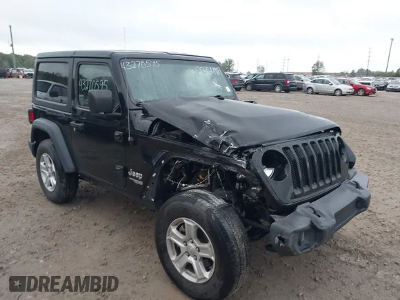 ✅ 2020 Jeep Wrangler Sport S • VIN: 1C4GJXAG7LW236467 • Лот: 43270595. Опубликован ранее на IAAI с пробегом 76 949 миль. Бесплатный доступ к архиву аукционных продаж из США и подробный отчёт об истории автомобиля на DreamBid. Изображение 1.