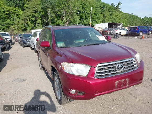 ✅ 2009 Toyota Highlander Limited • VIN: JTEES42A192122408 • Lot: 45330171. Listed on IAAI with 180,284 mi. Free auction sales archive from the USA and detailed vehicle history report at DreamBid. Image 1.