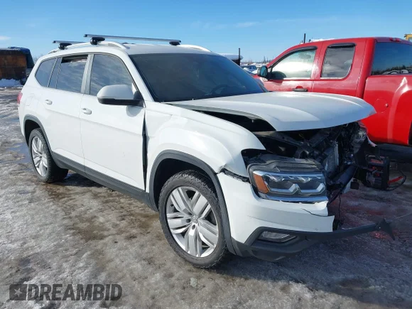 ✅ 2019 Volkswagen Atlas SE • VIN: 1V2UR2CA7KC609366 • Lot: 44791740. Listed on IAAI with 66,581 mi. Free auction sales archive from the USA and detailed vehicle history report at DreamBid. Image 1.